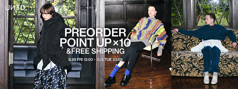 PRE ORDER（先行予約） | UN3D. (アンスリード)公式通販